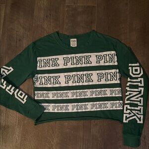 PINK Victoria's Secret Green Top